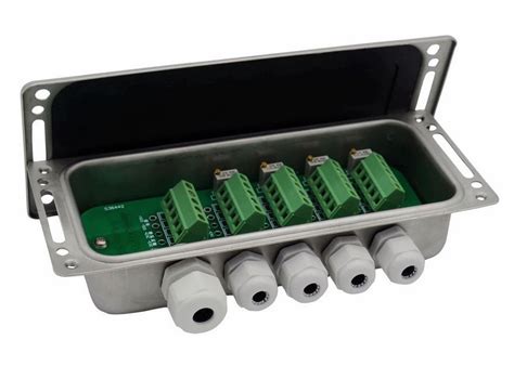 4 way junction box summing for load cell|load cell summing box.